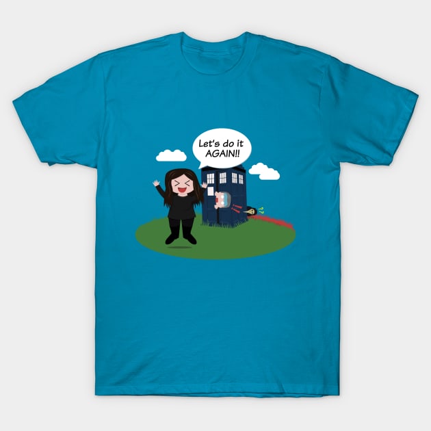 Companion (12 Monkeys x Doctor Who) T-Shirt by insidethetardis